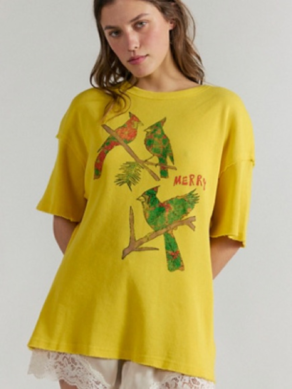 Free People x Ragabond Cardinal Thermal Tee NWT